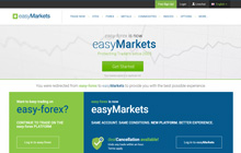 Easy Markets Forex Homepage