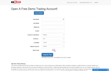 Create a Demo Account at FXGiants