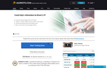 Markets.com Forex Homepage